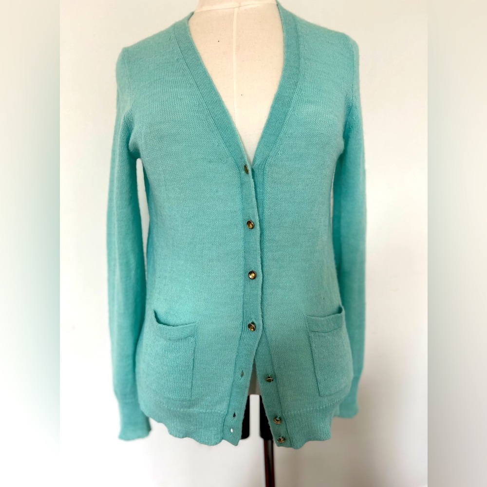 J. Crew Italian Spun Alpaca Blend Cardigan Sweater